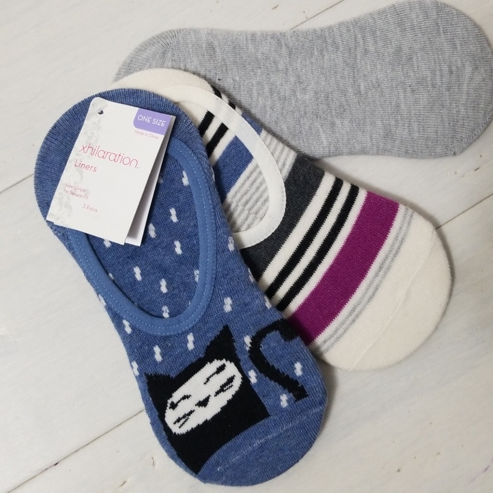 NWT set of 3 liner socks